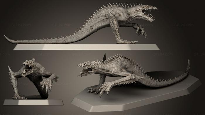 Animal figurines (Skullcrowler, STKJ_0630) 3D models for cnc